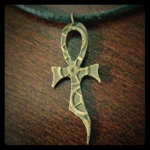 Steampunk Ankh local artist Necklace
